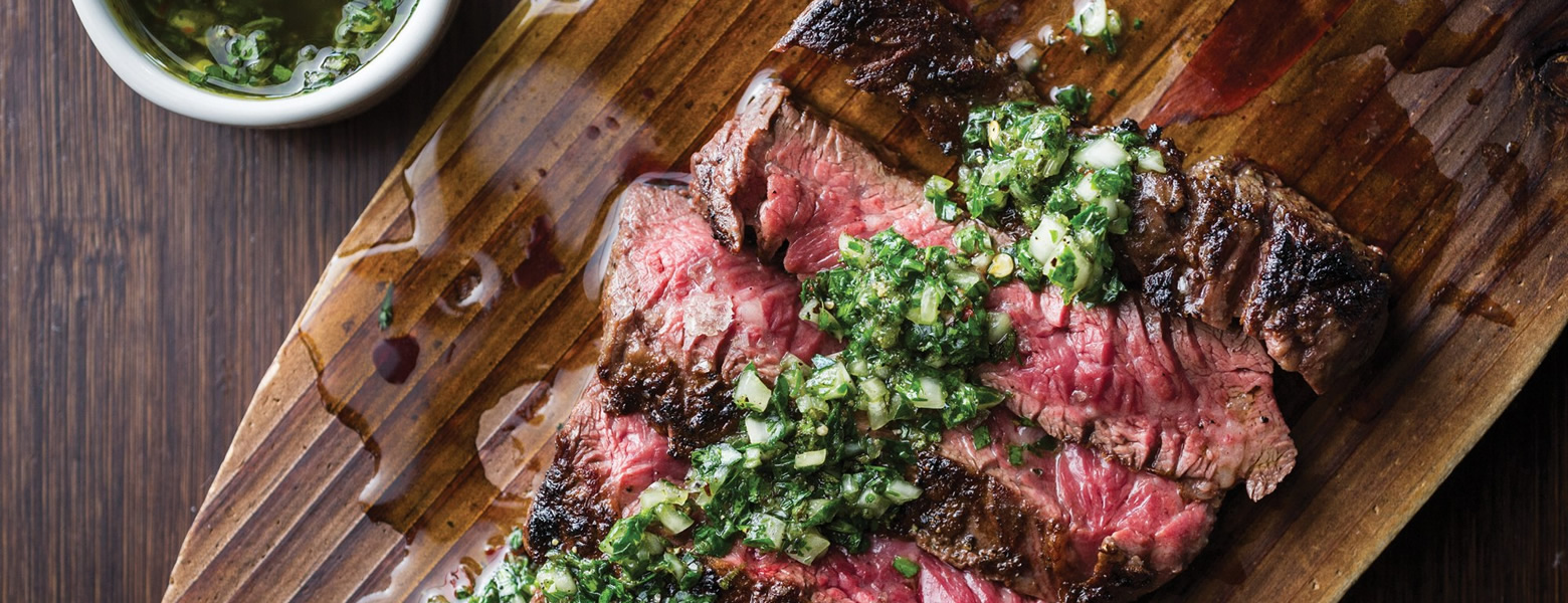 Steak with Chiminchurri sauce